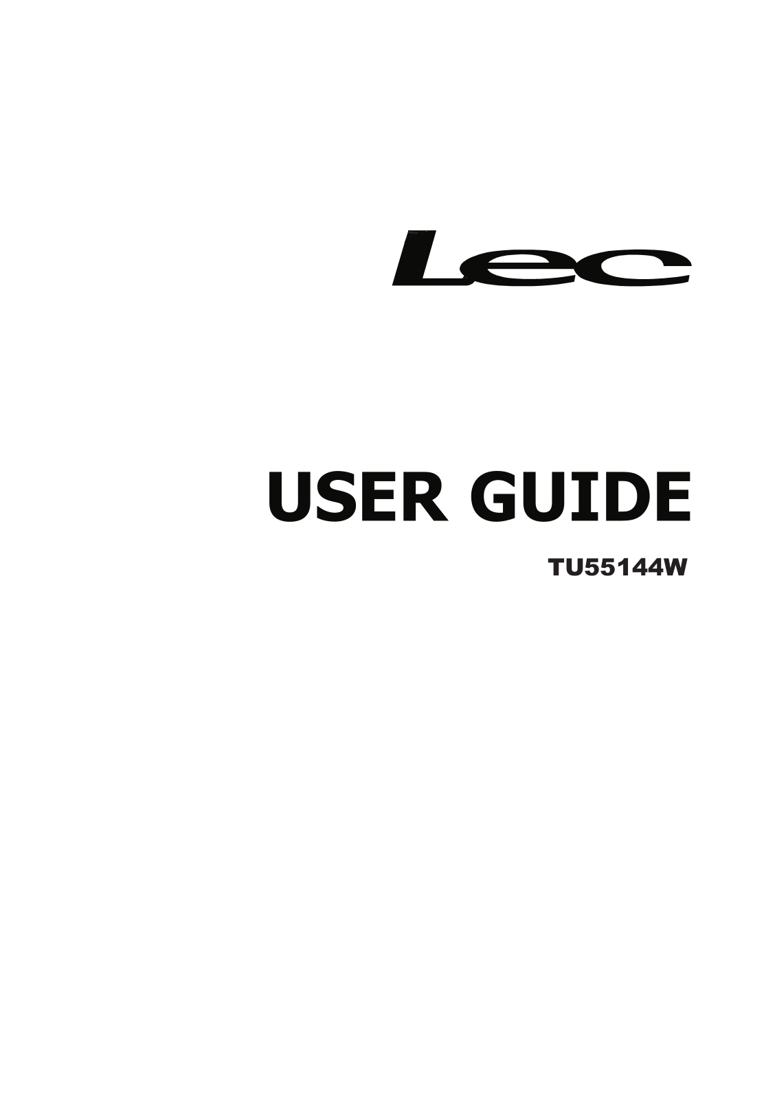 Lec TU55144W User Manual