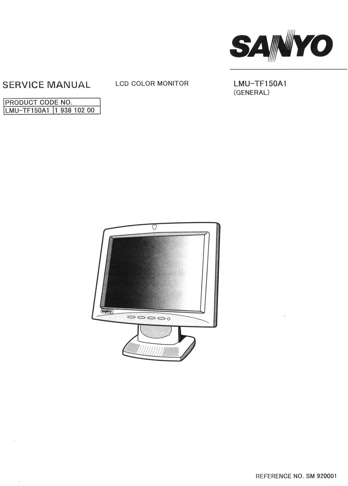 Sanyo lmu tf150a1 schematic