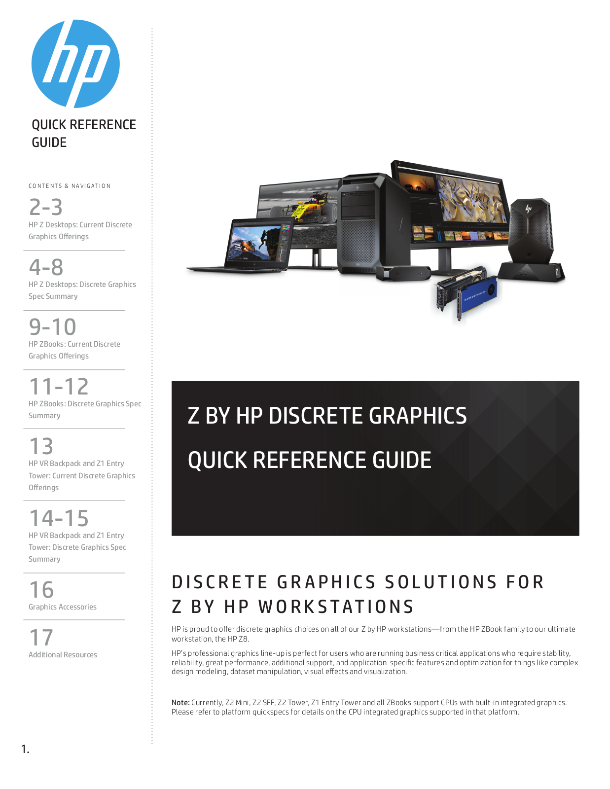 HP Z BY REFERENCE GUIDE