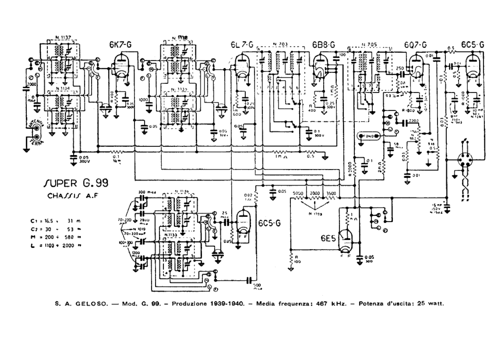 Geloso g99 if schematic