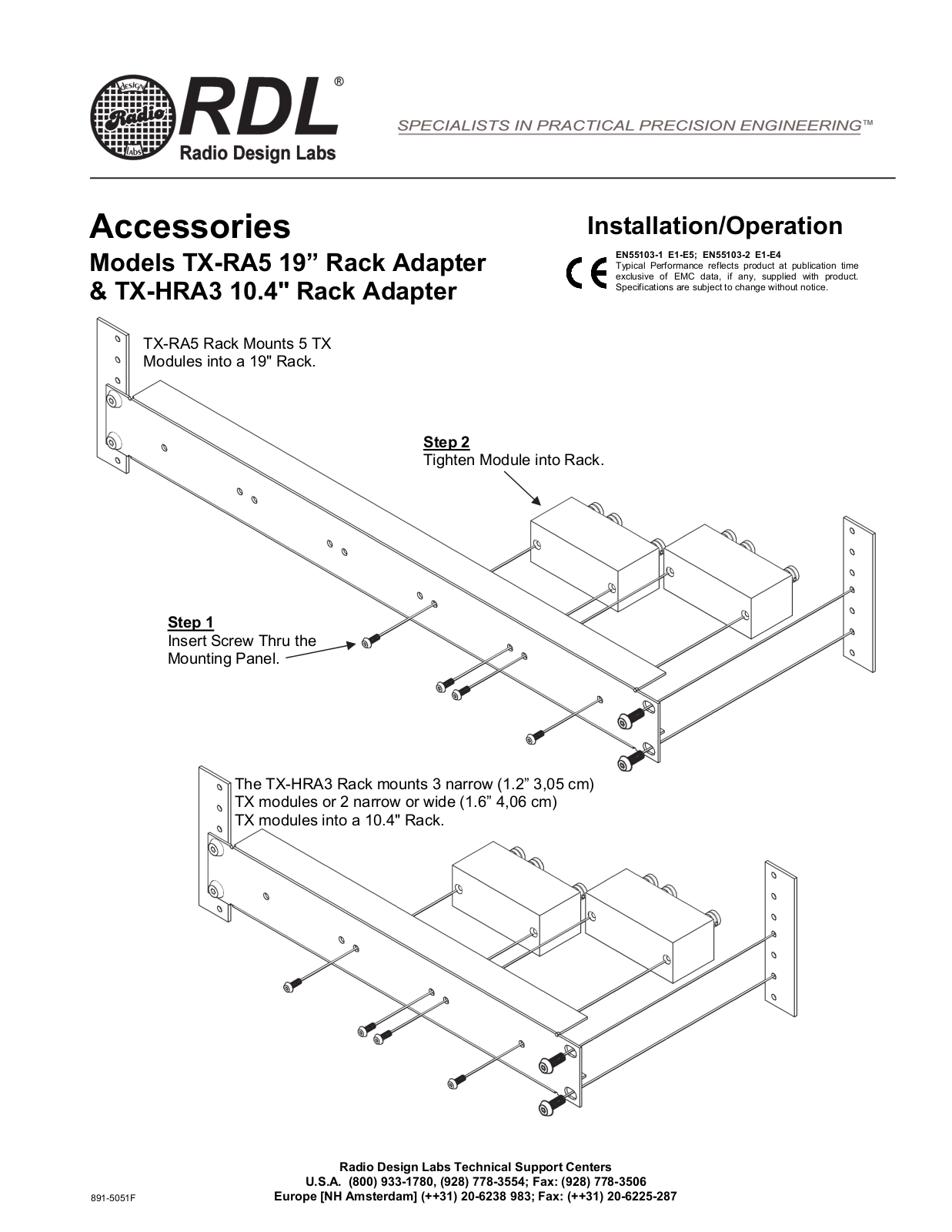 RDL TX-RA5, EZ-HRA3 Datasheet - ManualMachine.com