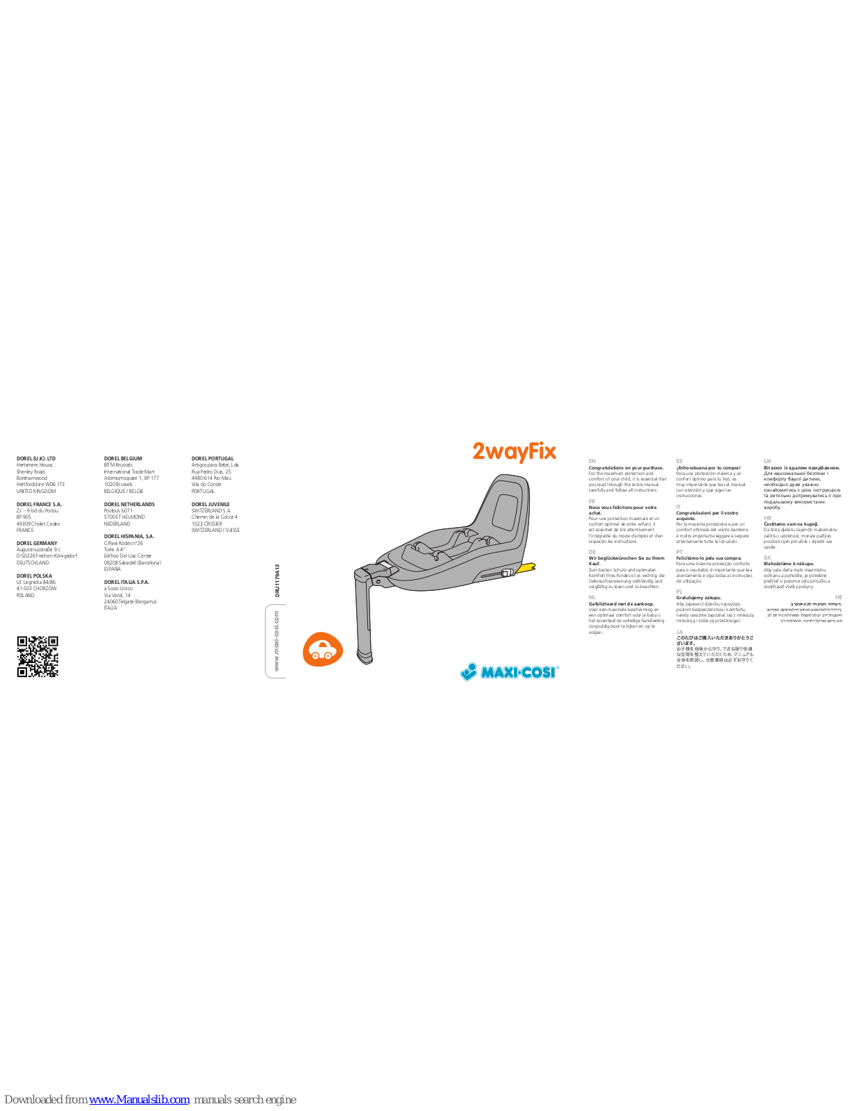 Maxi-Cosi 2wayfix User Manual