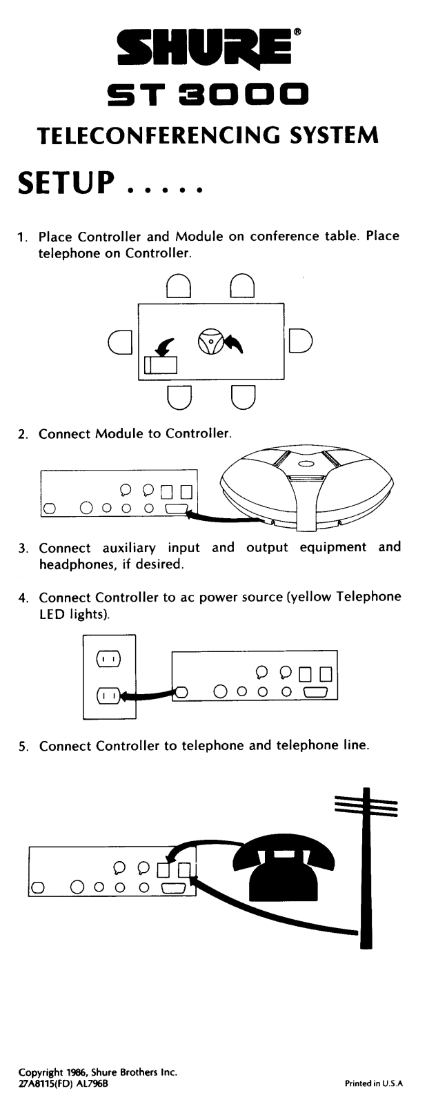 Shure ST3000 User Guide