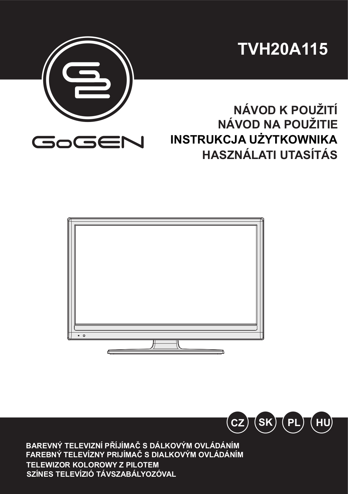 GoGEN TVH 20A115 User Manual