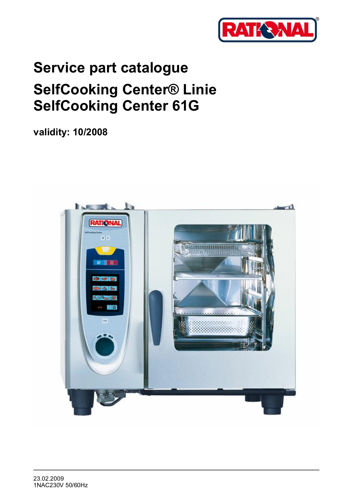 Rational Oven SCC61G Parts List