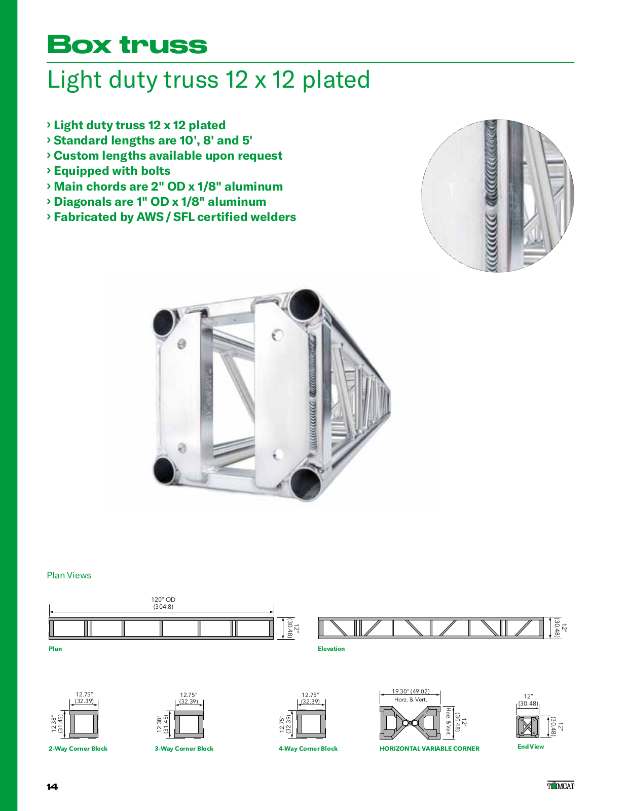 TOMCAT Global TC1212-060B, TC1212-096B, TC1212-120B, TC1212-C4B, TC1212-C5B Data Sheet