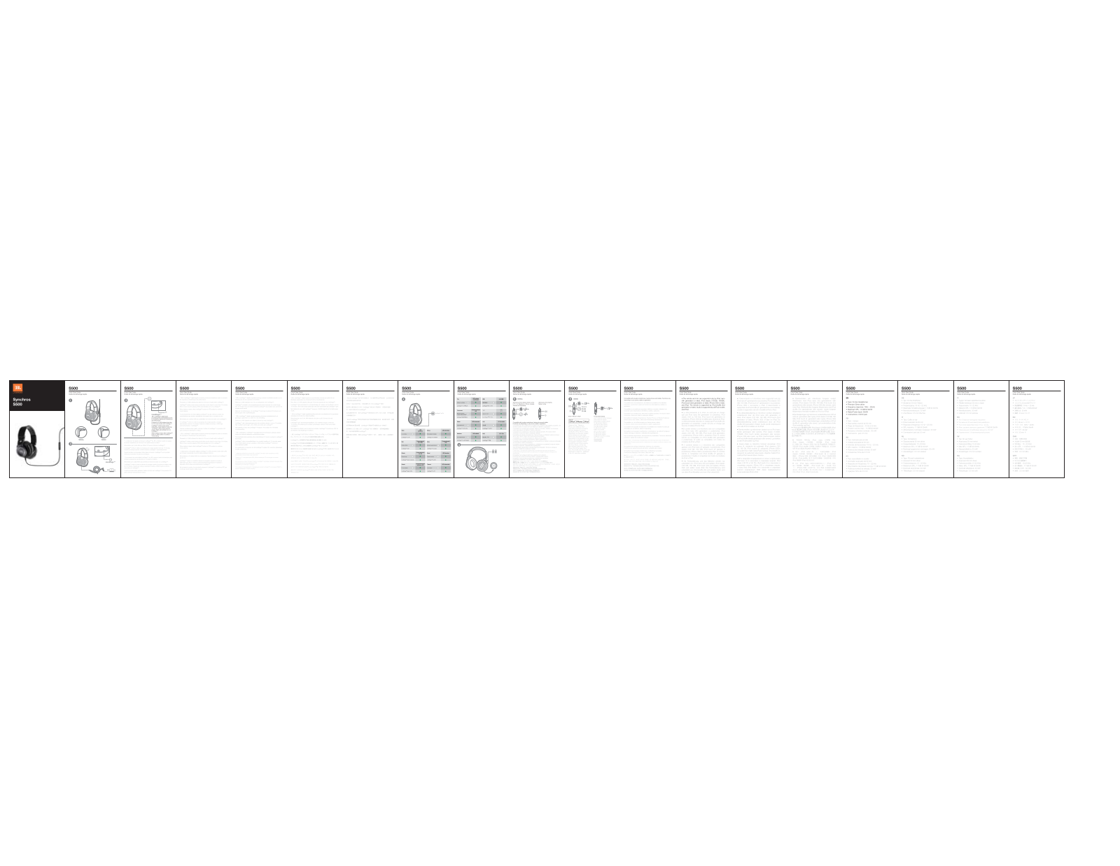 JBL S500 User Manual