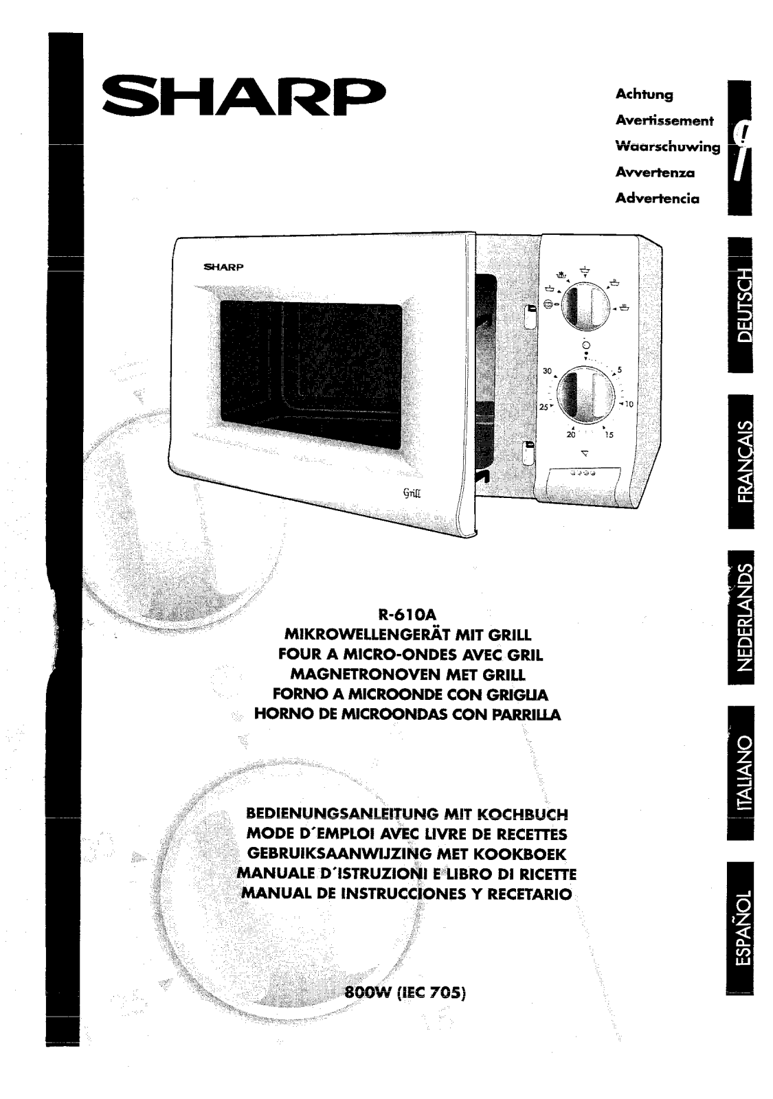 SHARP R-610A User Manual