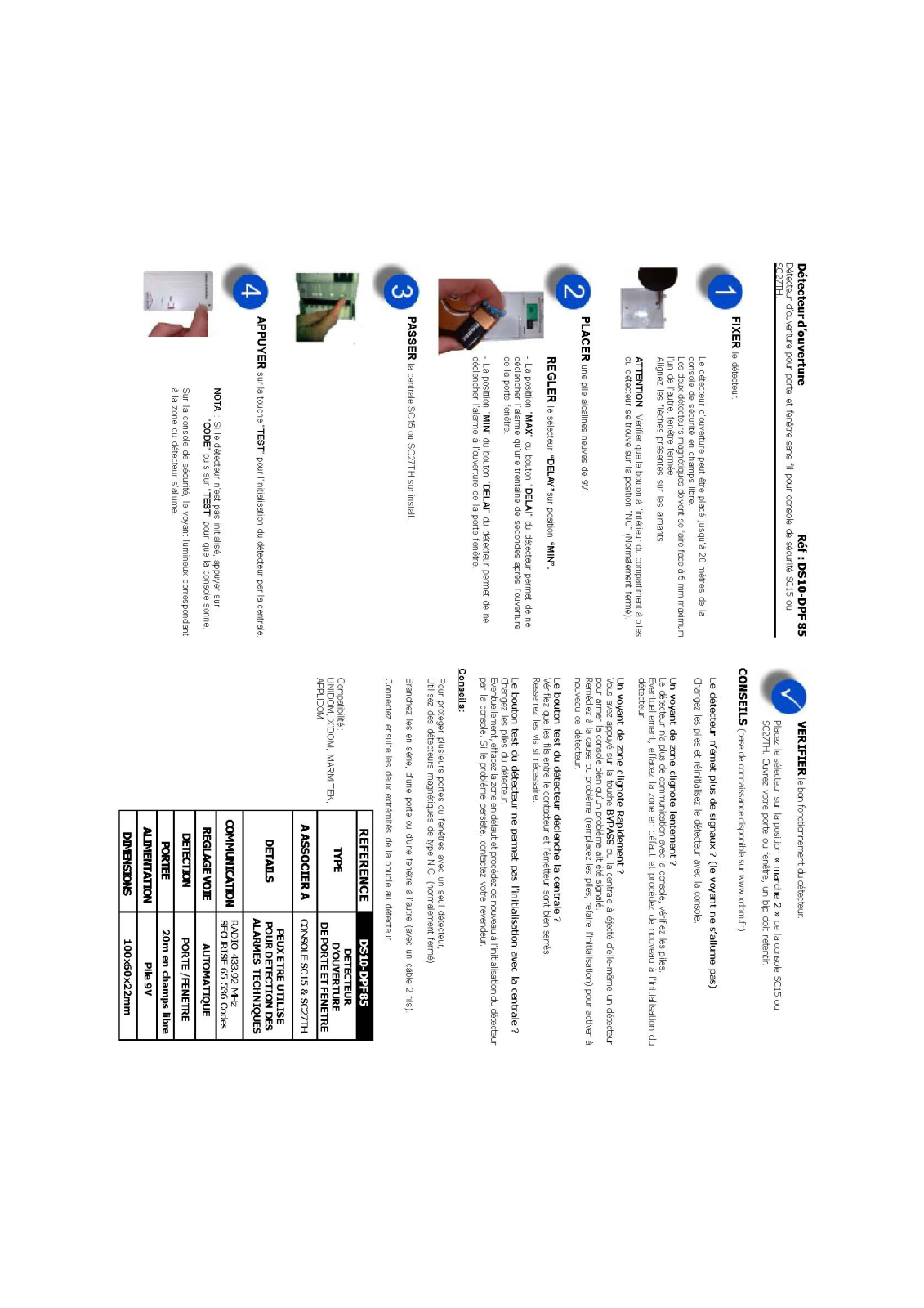 X10 DPF-85 User Manual