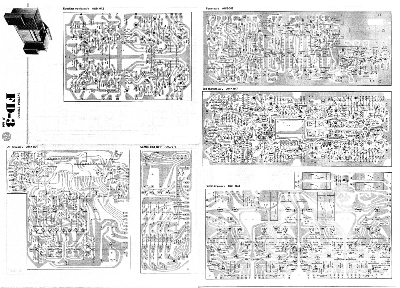 Pioneer FD-3 Schematic