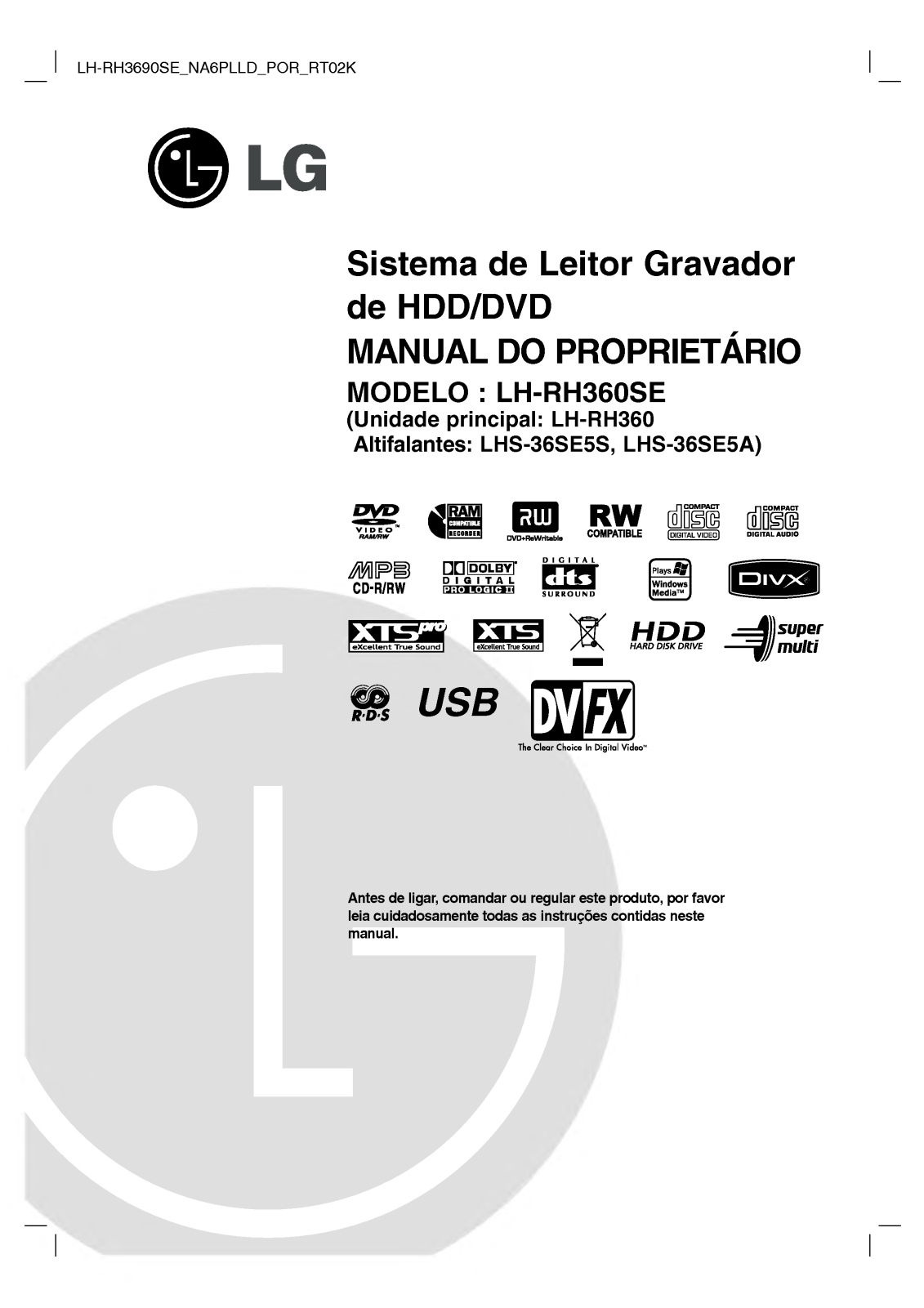 Lg LH-RH360SE User Manual
