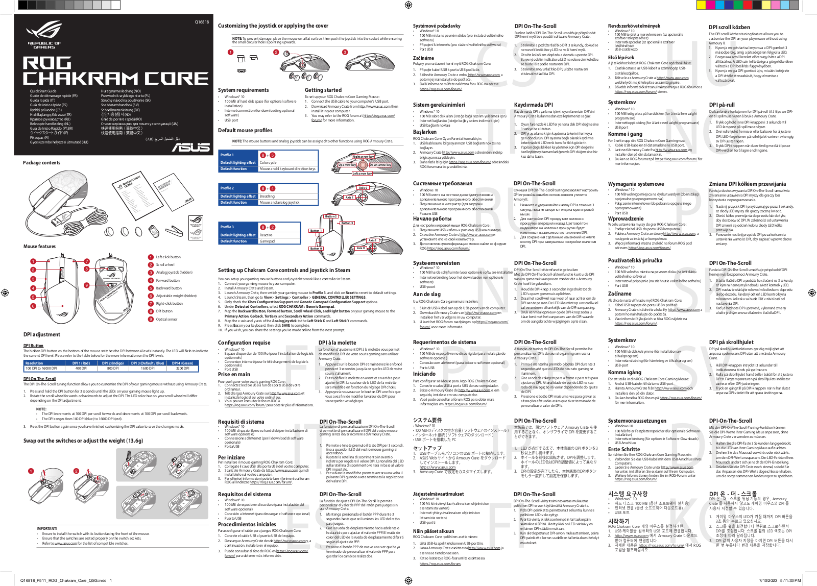 ASUS ROG Chakram Core Service Manual