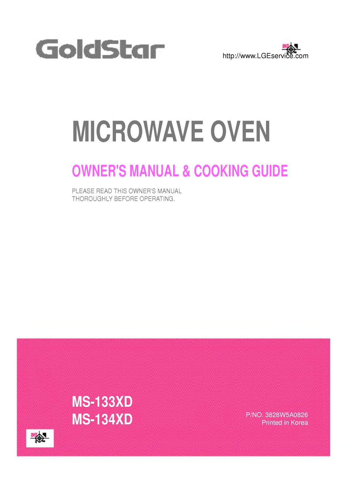 LG MS-133XD, MS-134XD User Manual