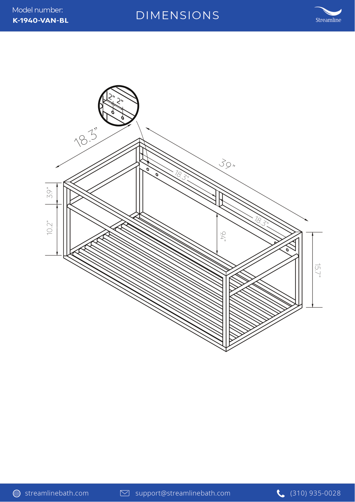 Streamline Bath SLBH6076 Dimensions - ManualMachine.com