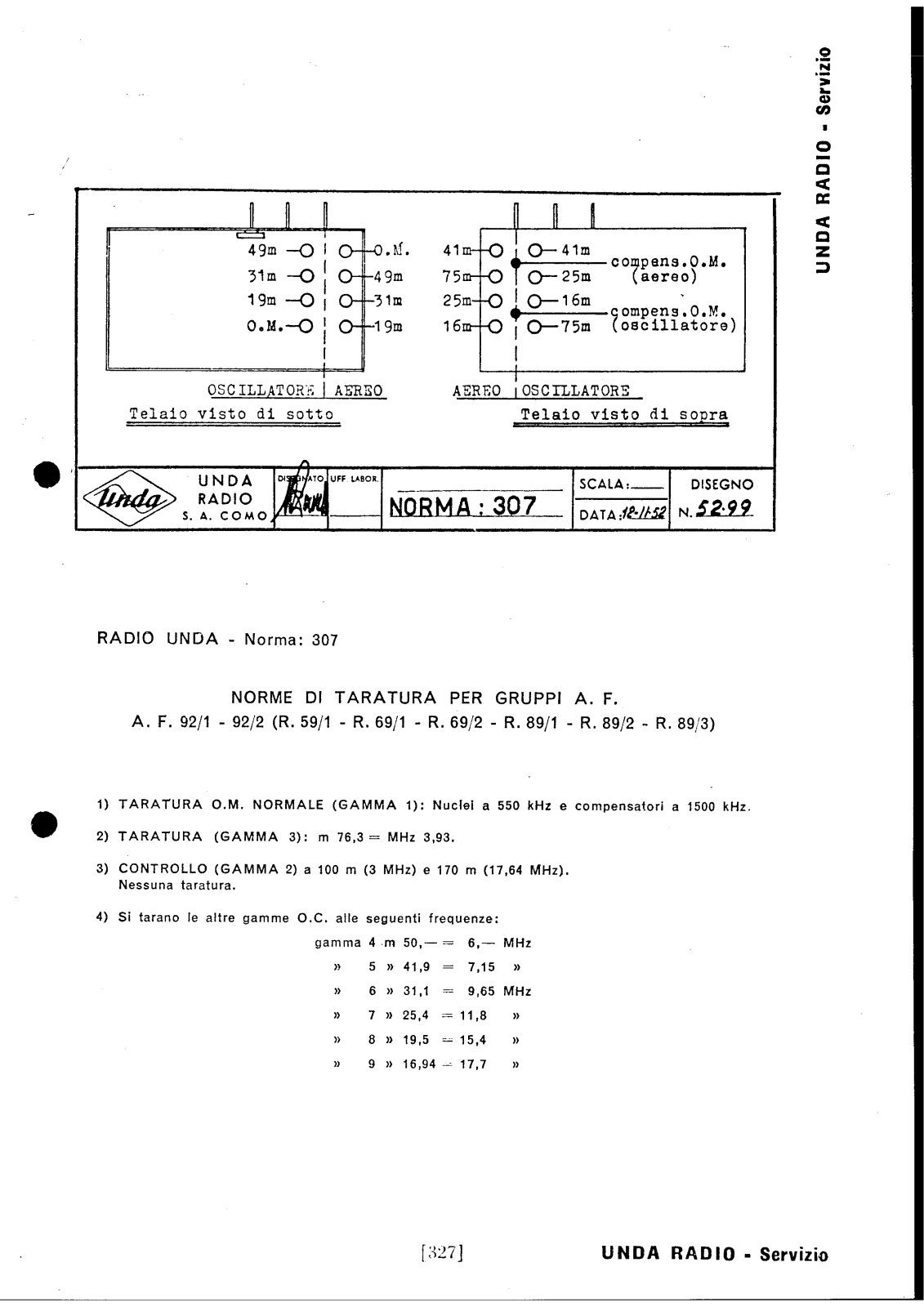 Unda Radio 307 schematic