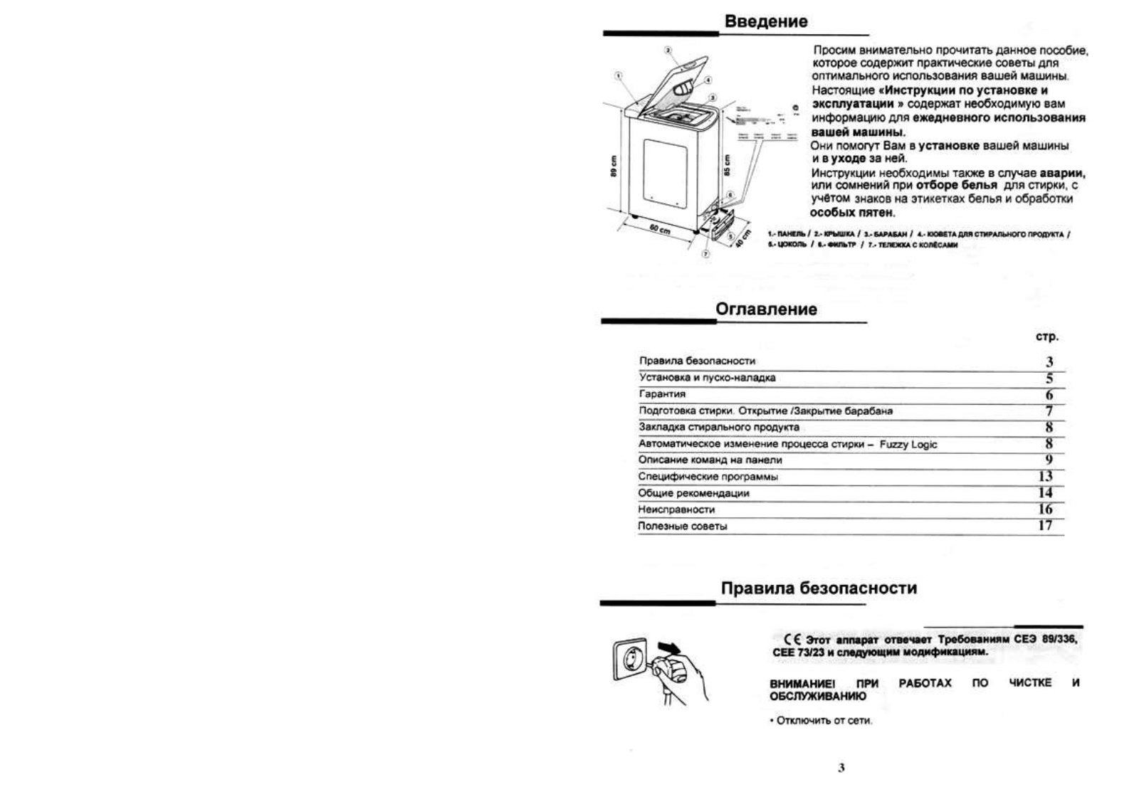 Candy CTG 85SY User Manual