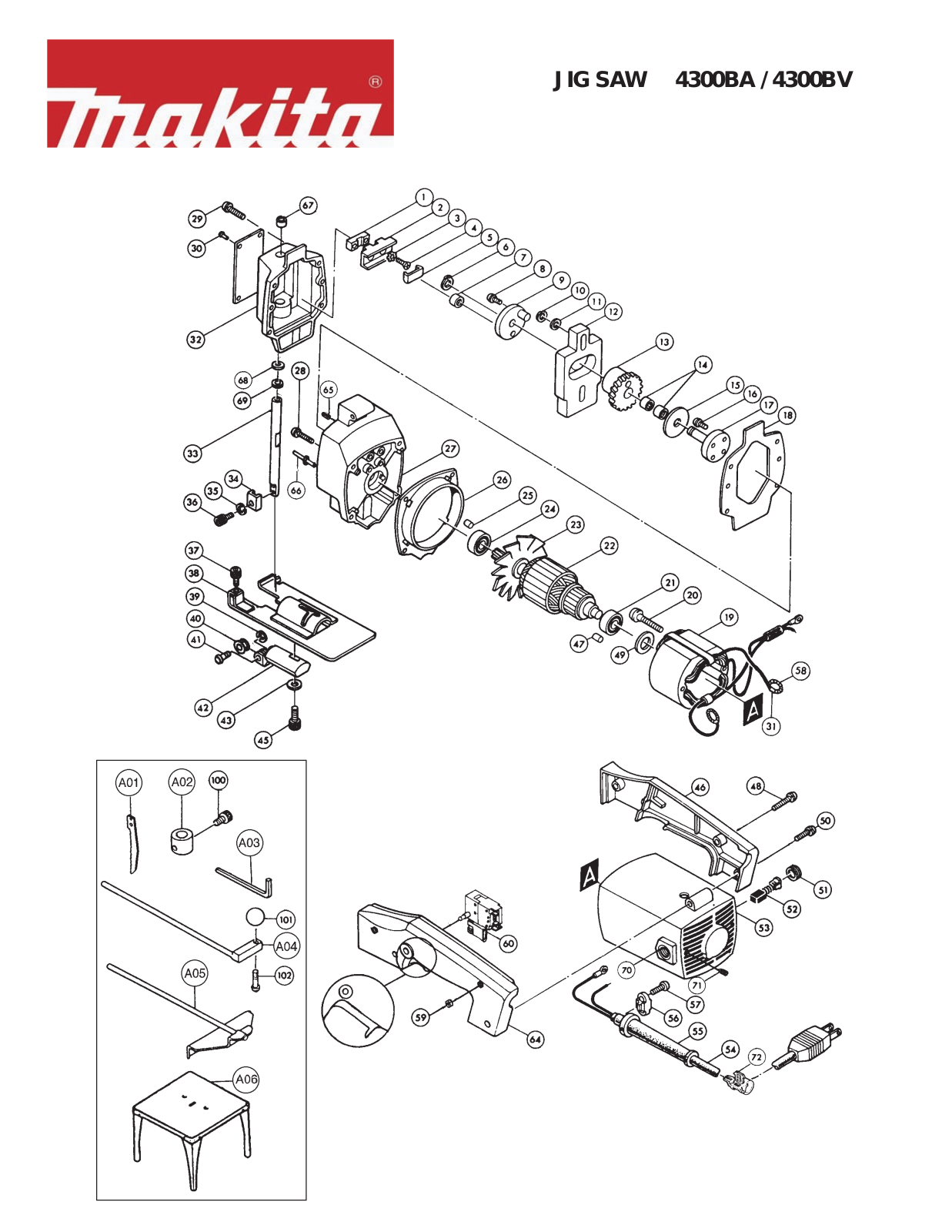 Makita 4300BV, 4300BA User Manual