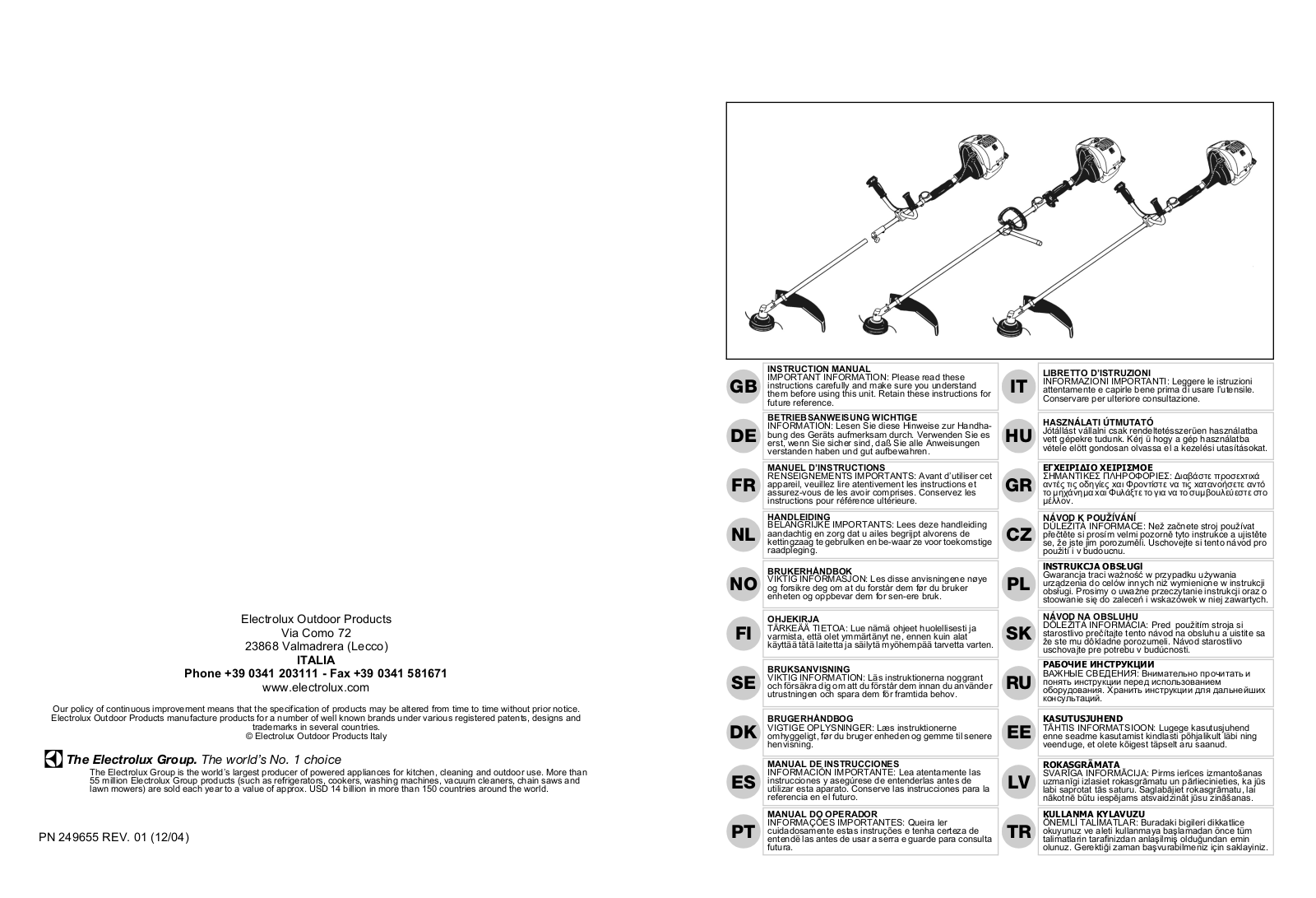 AEG BC022, BC010C User Manual