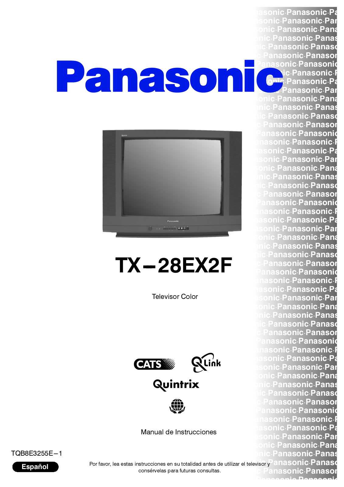 PANASONIC TX-28EX2F User Manual