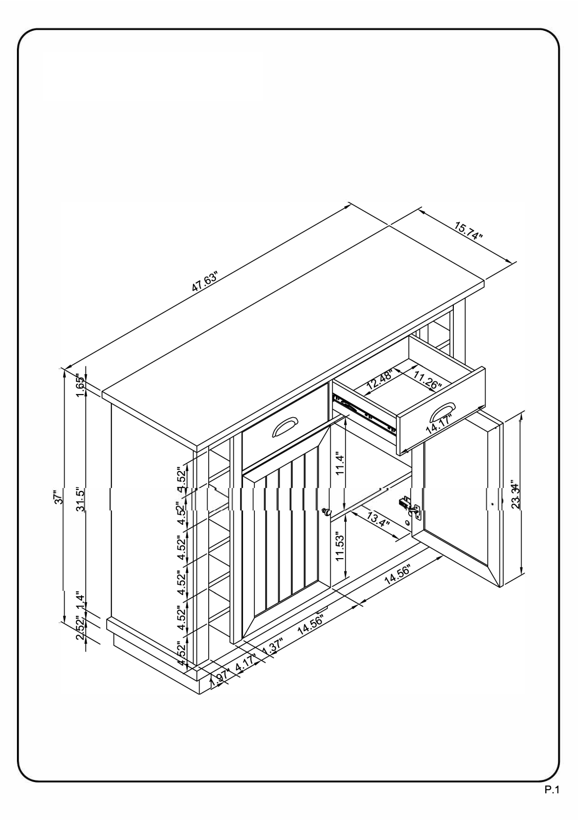 Sand & Stable W006216985 Dimensions - ManualMachine.com