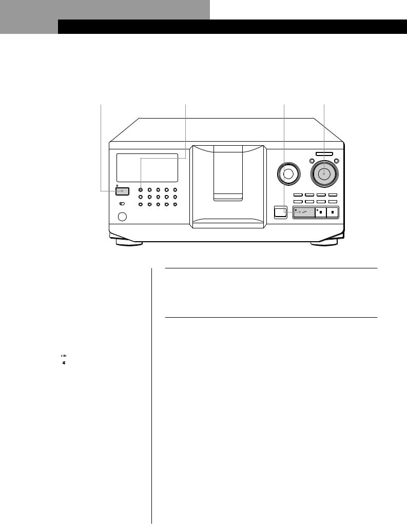 Sony CDP-CX355 User Manual