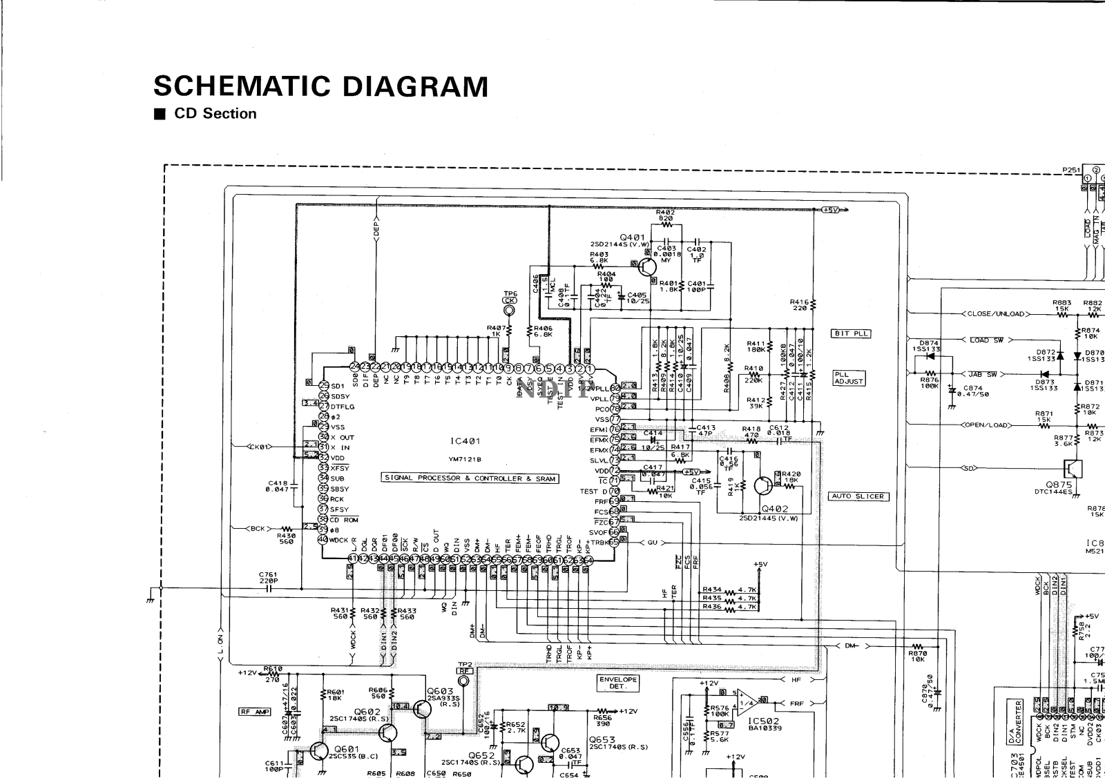 JVC XL-M406BK, XL-M407TN Schematics