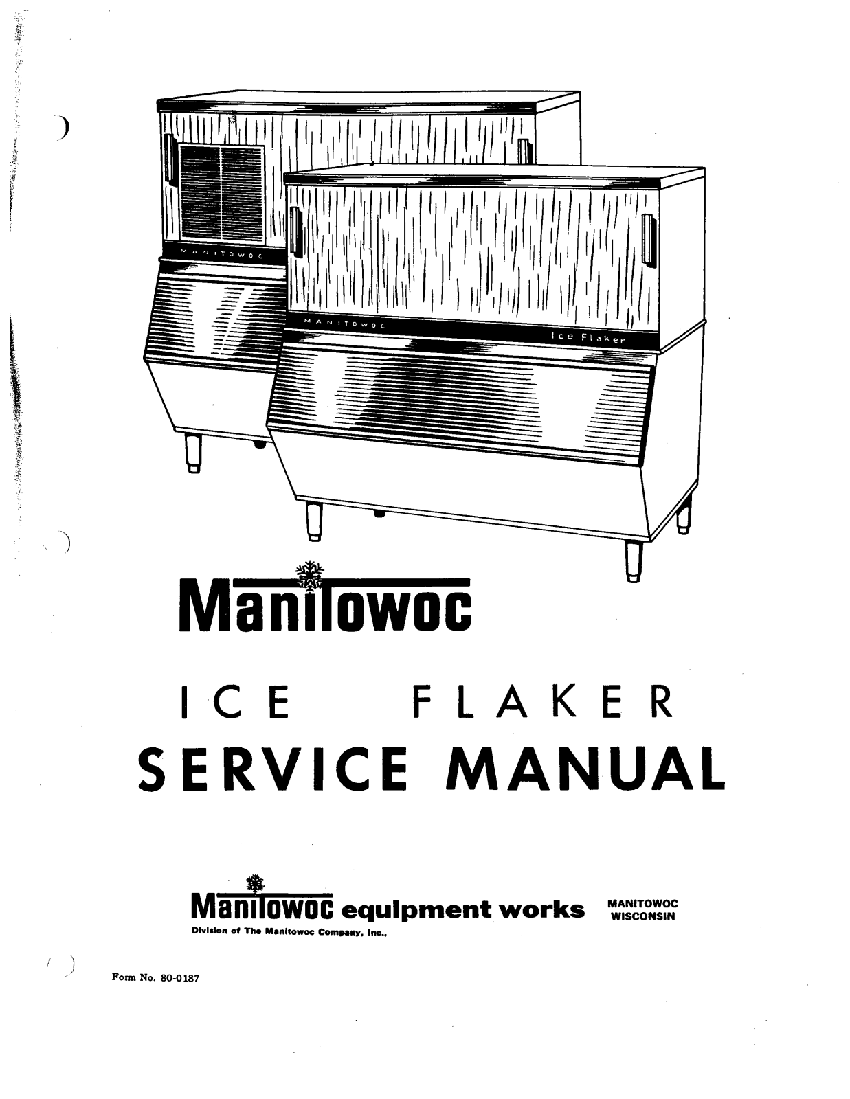 Manitowoc Ice MAF-35 Service Manual