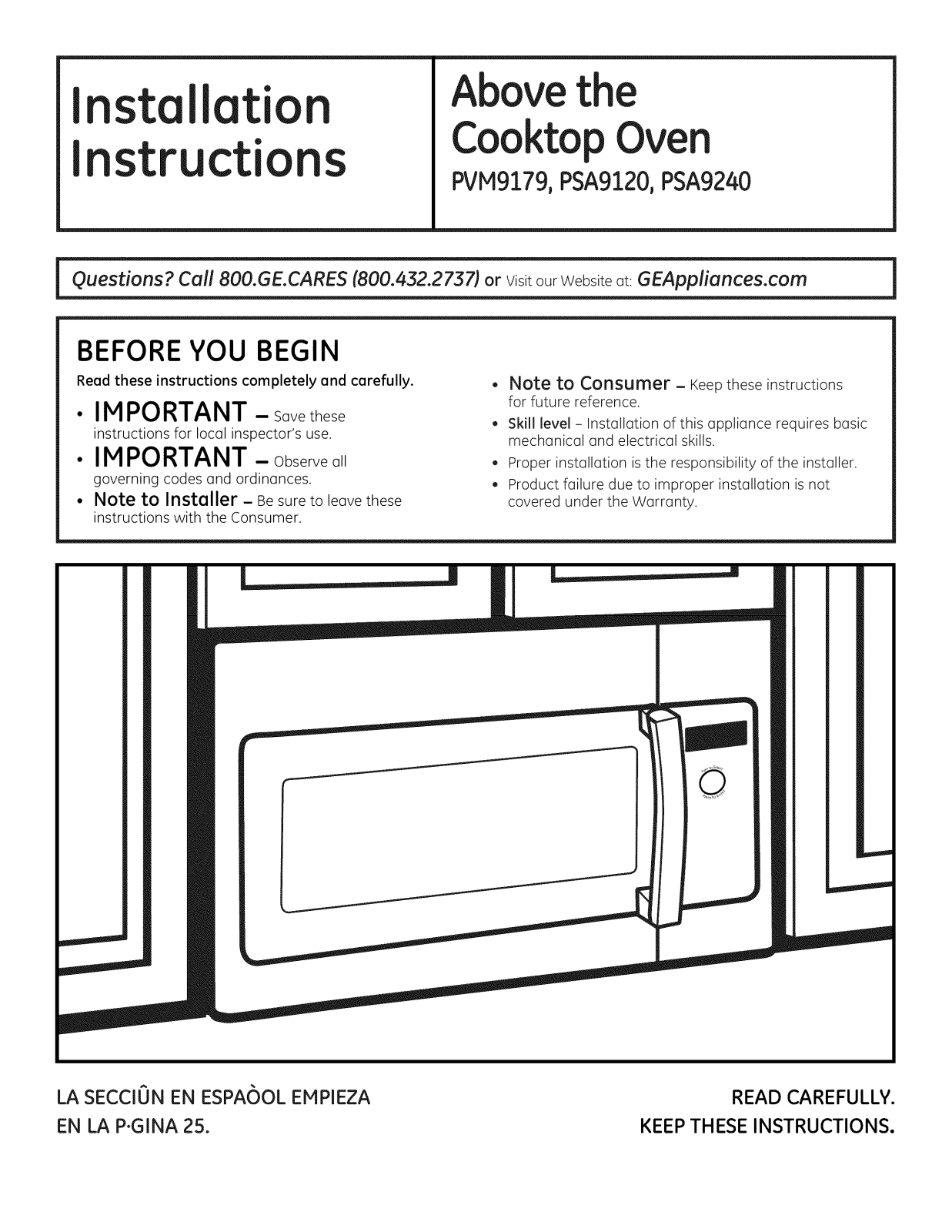 GE PSA9120DF1BB, PSA9120DF1WW, PSA9120SF1SS, PSA9120SF2SS, PSA9120SF3SS Installation Guide - ManualMachine.com