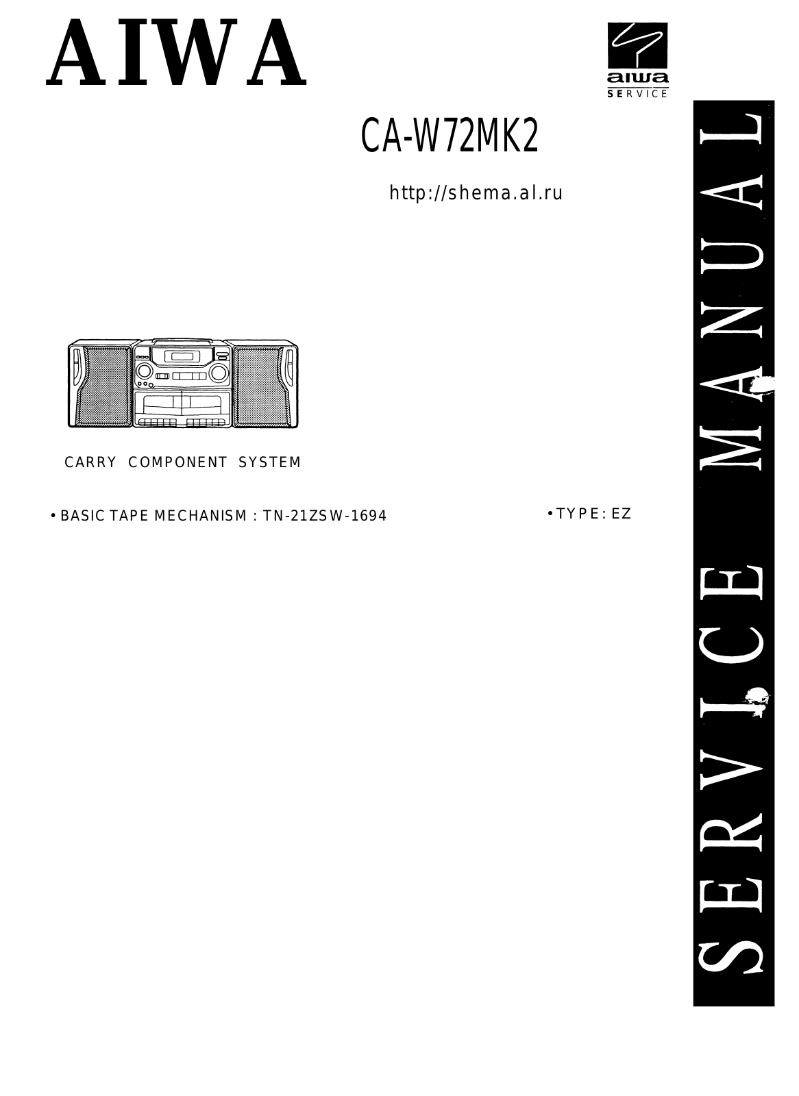 Aiwa CA-W72MK2 Schematic