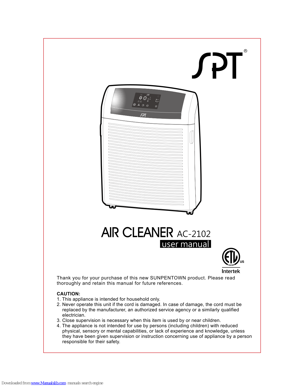 SPT AC-2102 User Manual