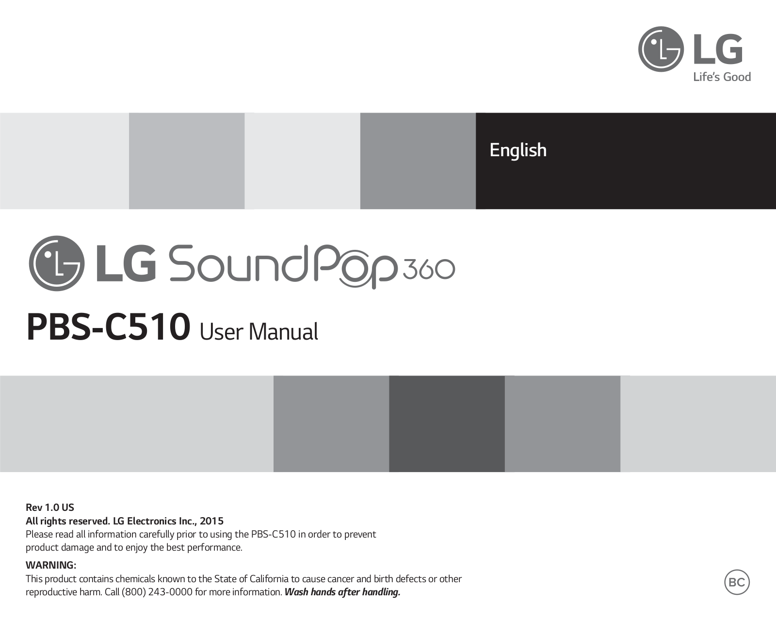 LG PBSC510 User Manual