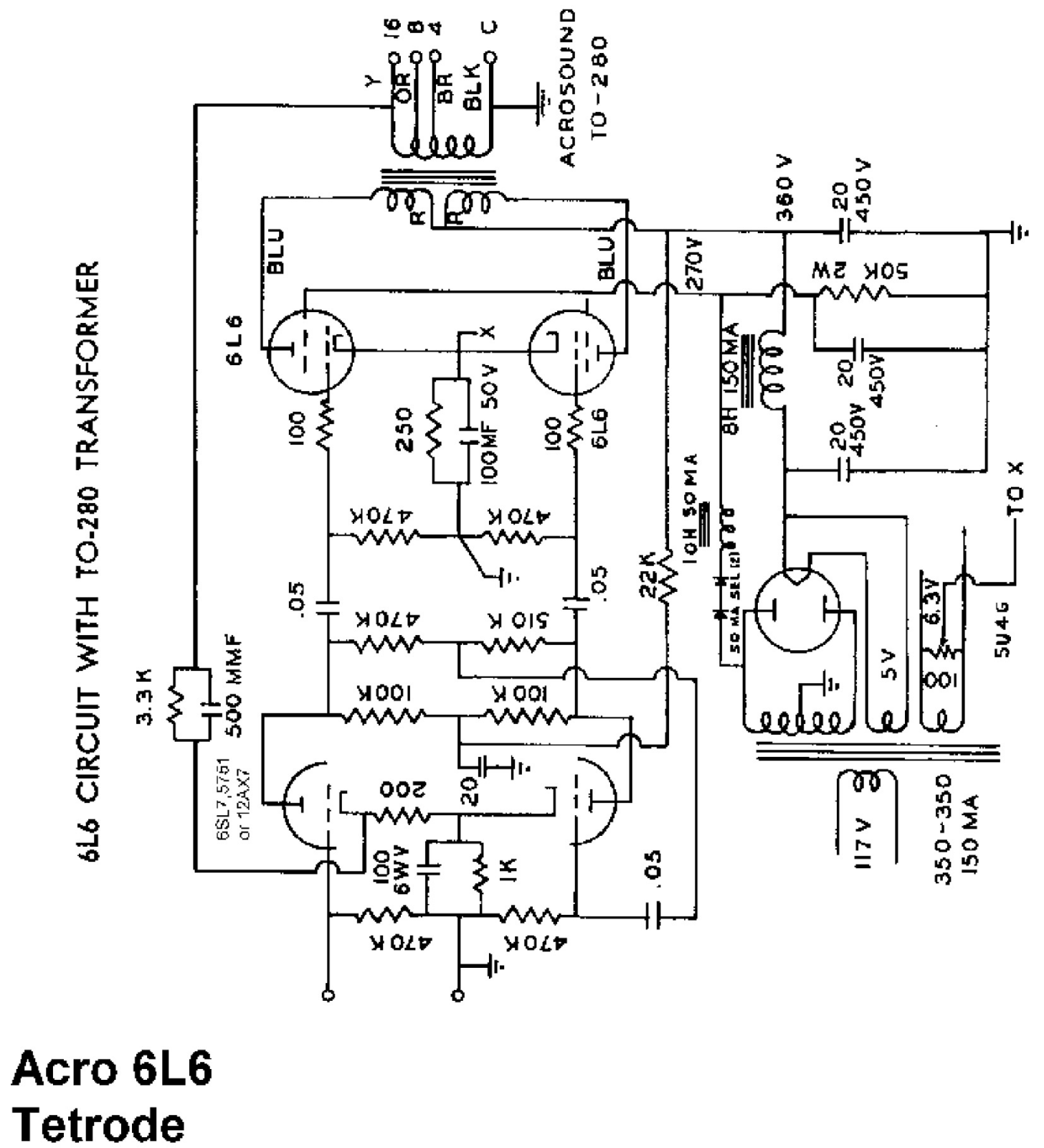 Dynaco 6-L-6 Schematic