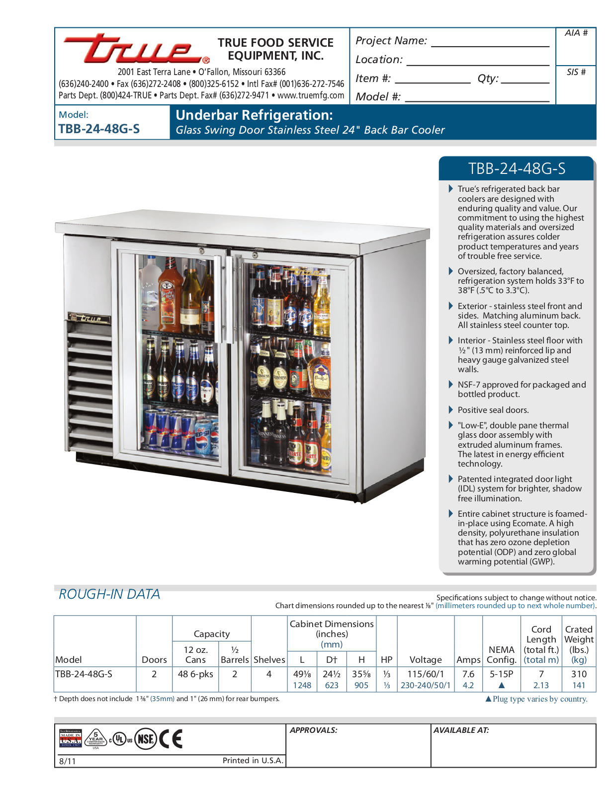 True TBB-24-48G-S User Manual