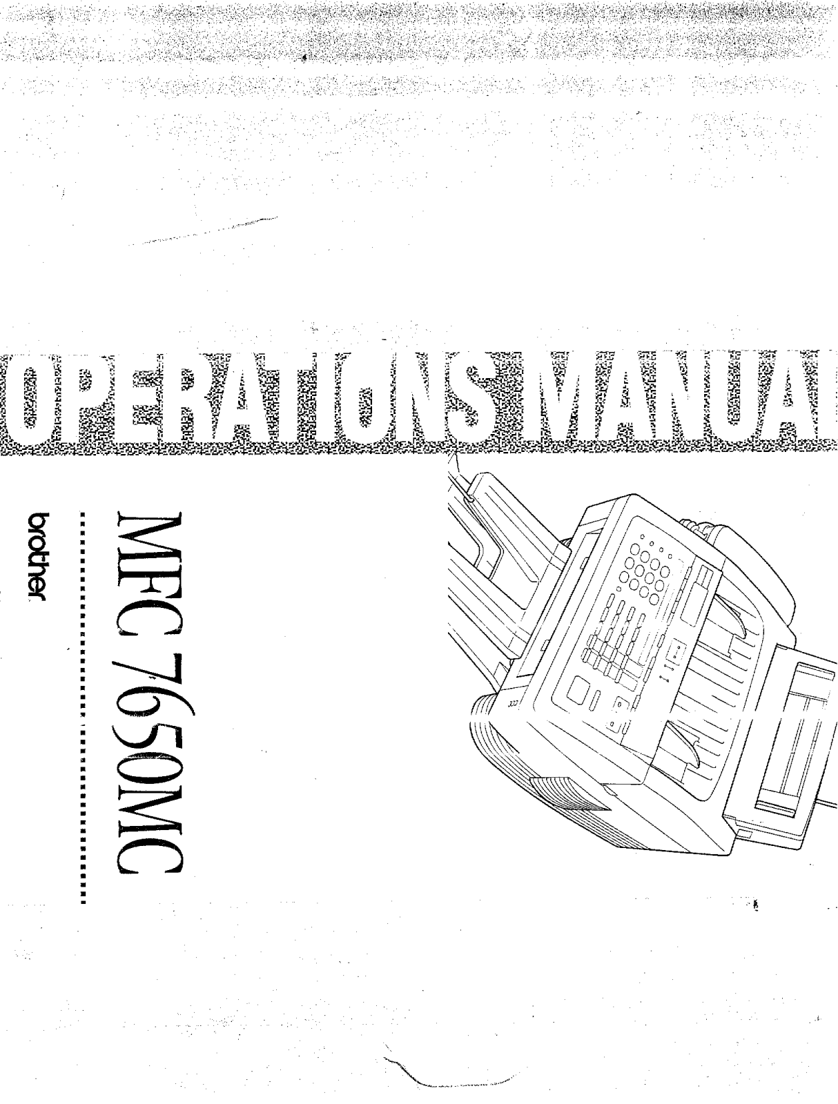 Brother MFC-7650MC User Guide