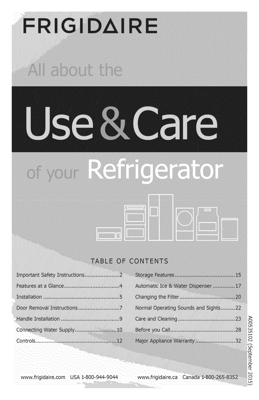 Frigidaire FPSS2677RF0, FPSC2277RF0 Owner’s Manual