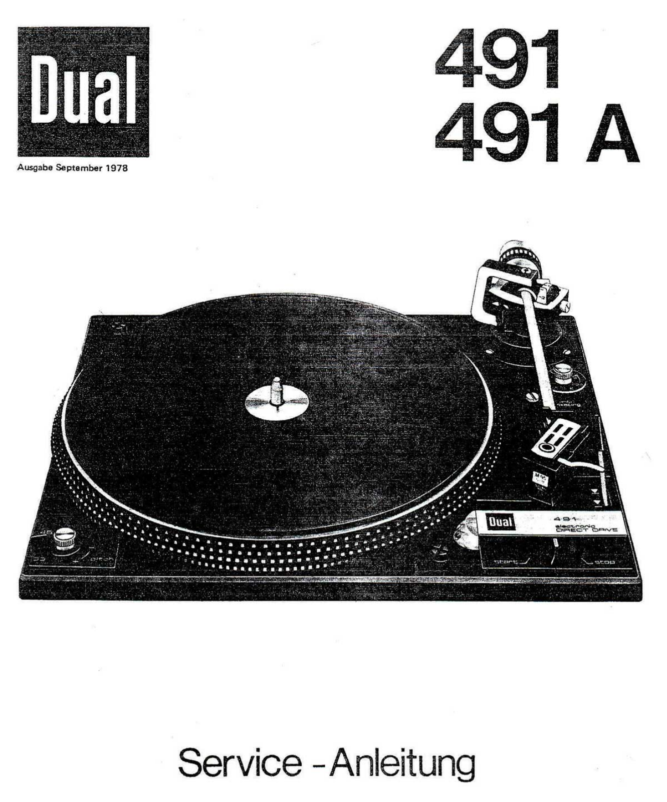 Dual 491, 491-A Service manual