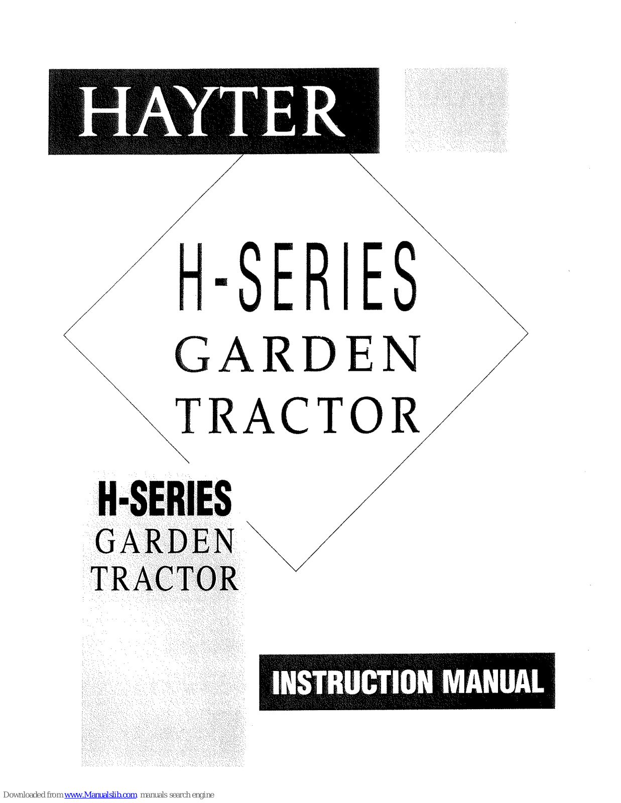 Hayter H1538, H1842 Instruction Manual