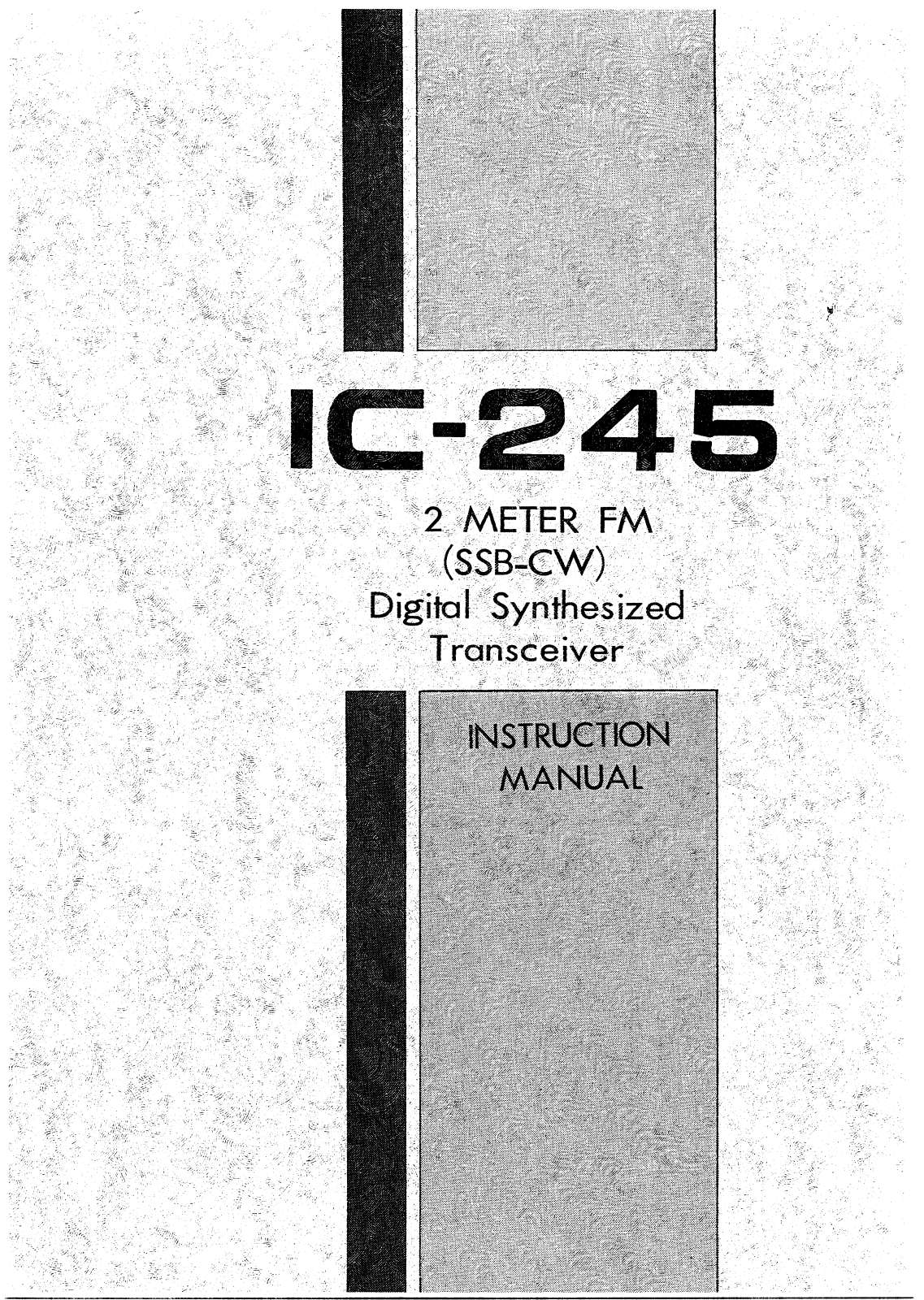 Icom IC-245 User Manual