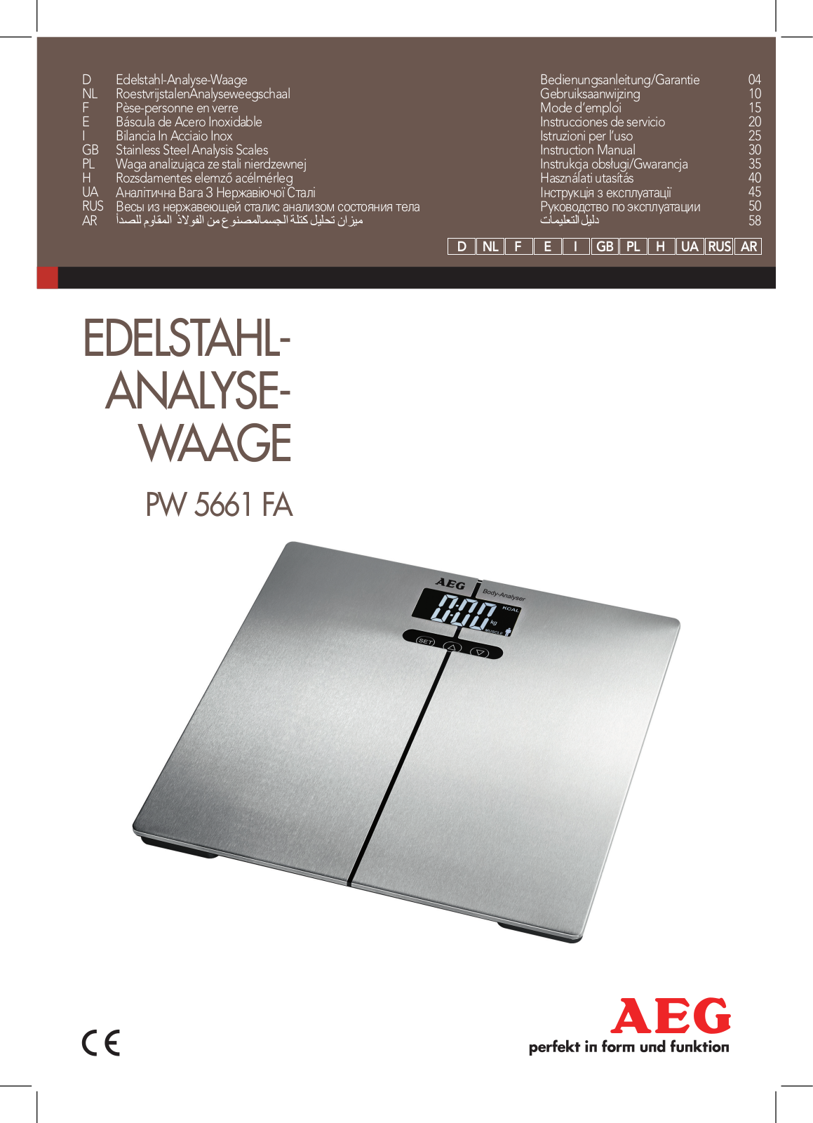 Aeg PW 5661 FA User Manual