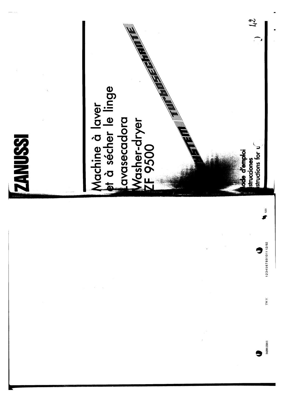 Zanussi ZF9500 User Manual