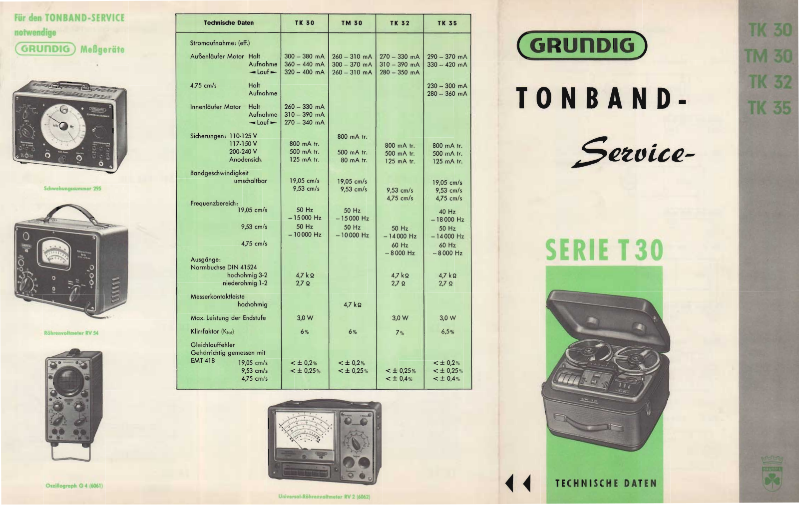 Grundig TM-30 Service Manual