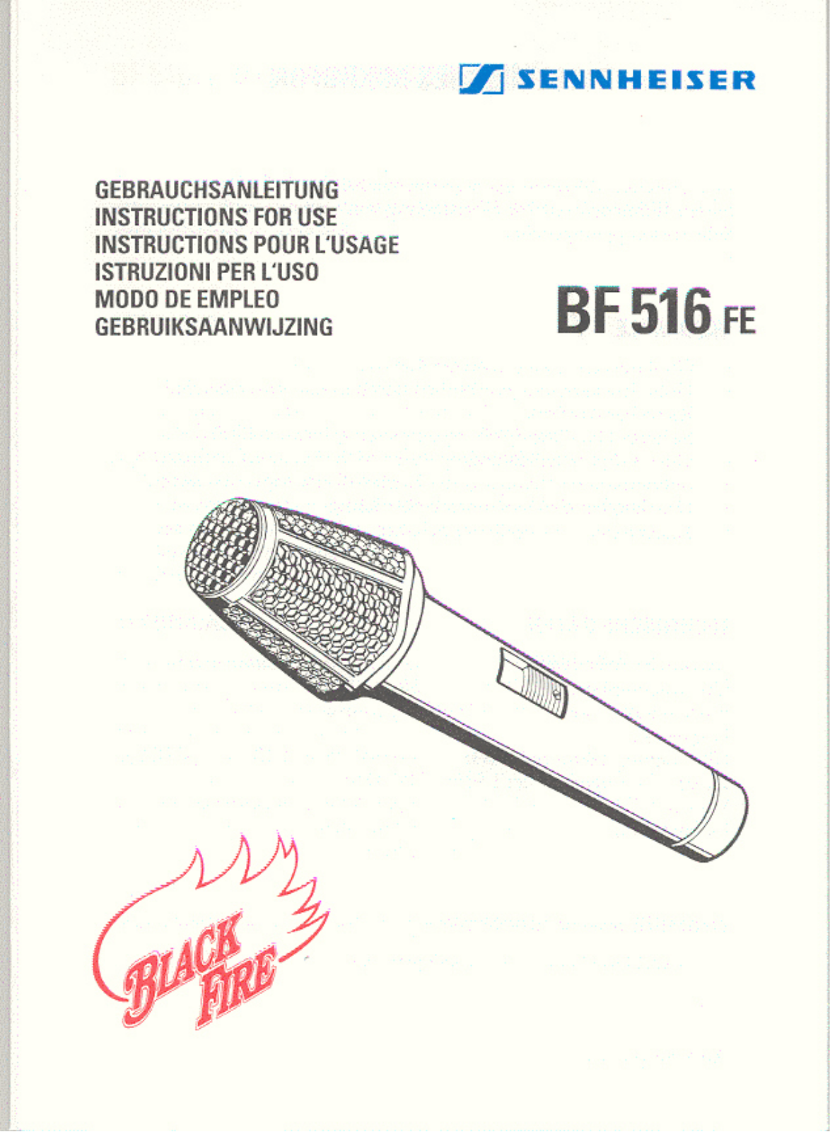 Sennheiser BF516FE User Manual