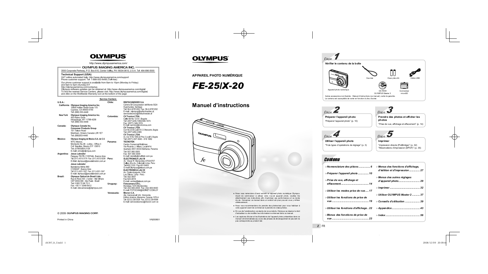 OLYMPUS X-20 User Manual