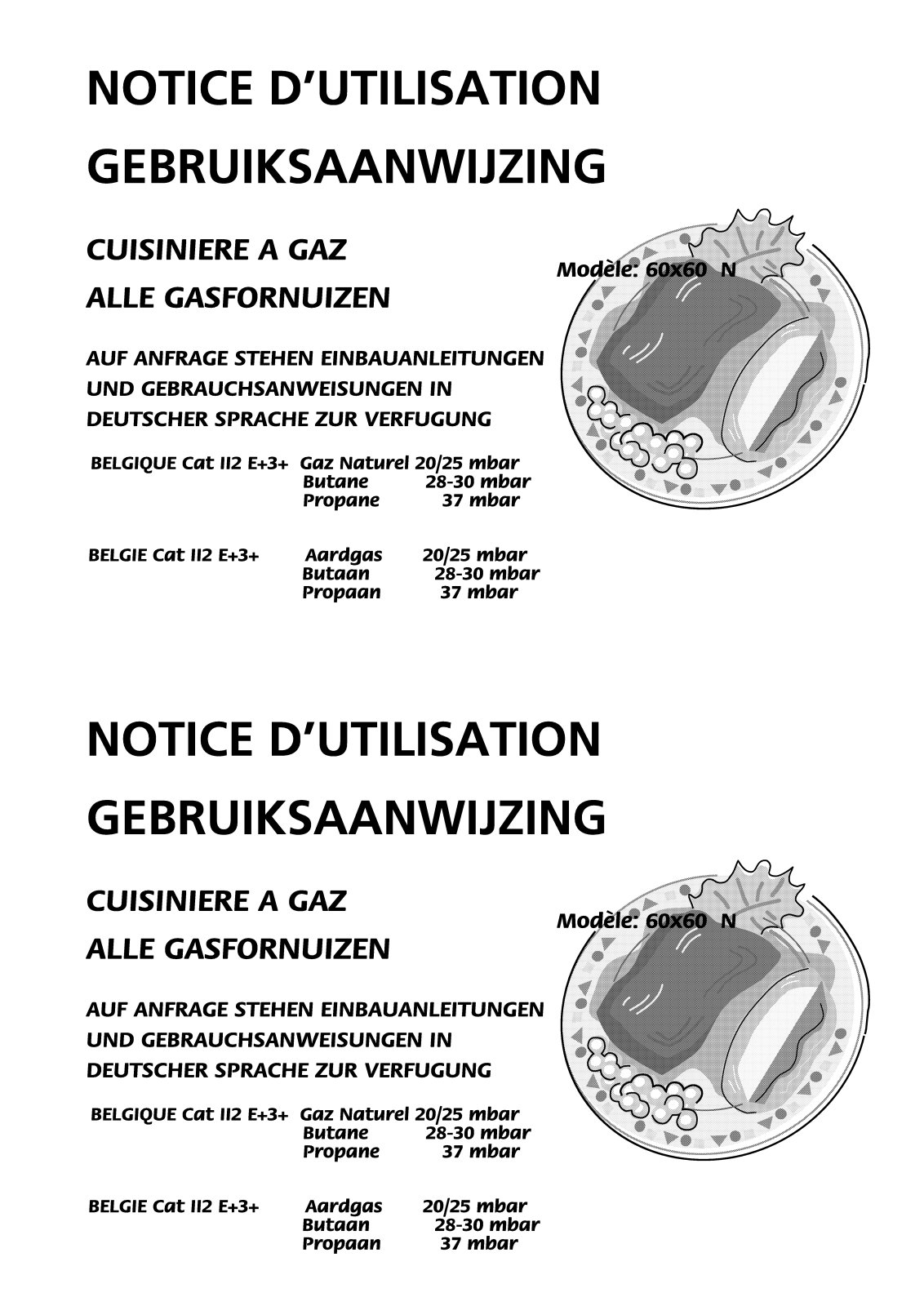 BEKO CG61000 User Manual