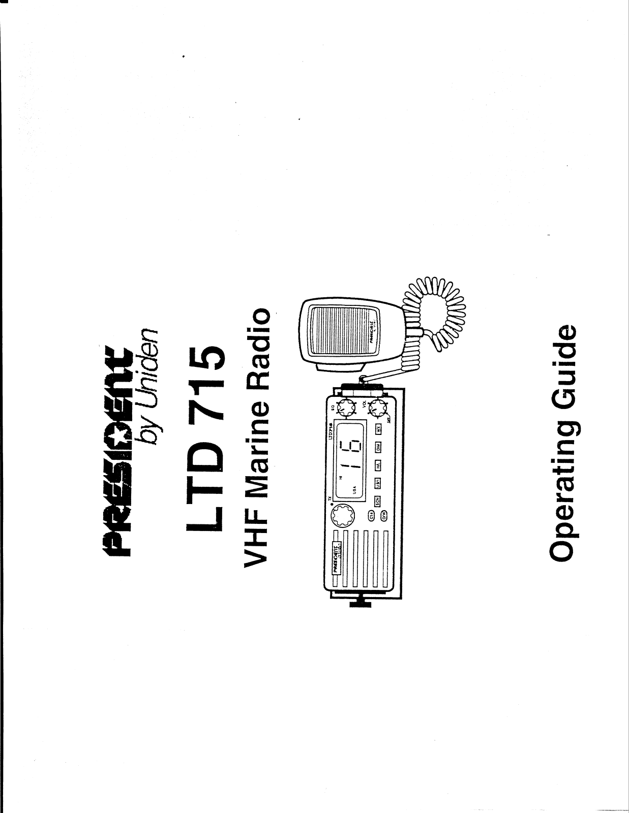 Uniden LTD 715 User Manual