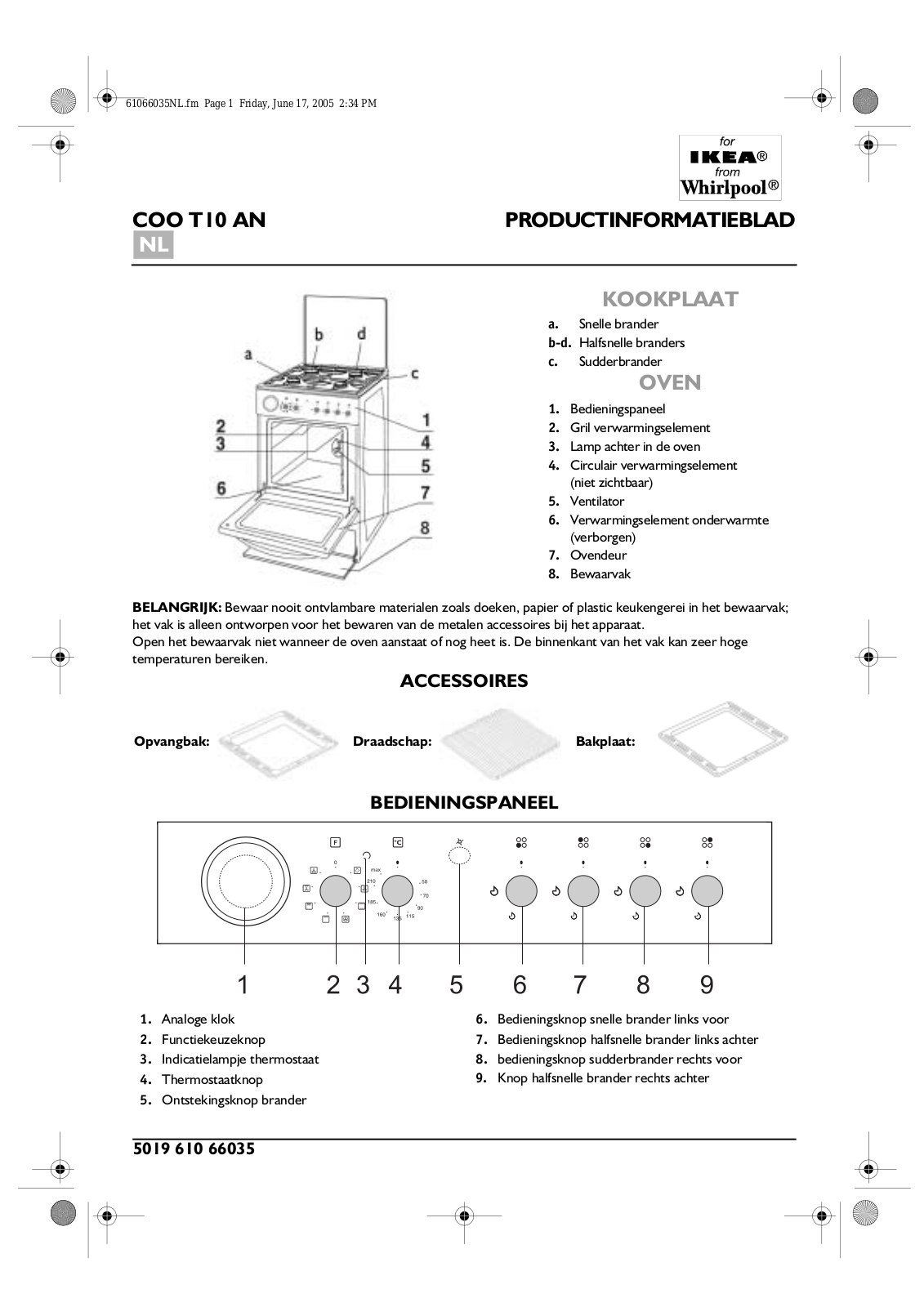 Whirlpool COO T10 AN User Manual