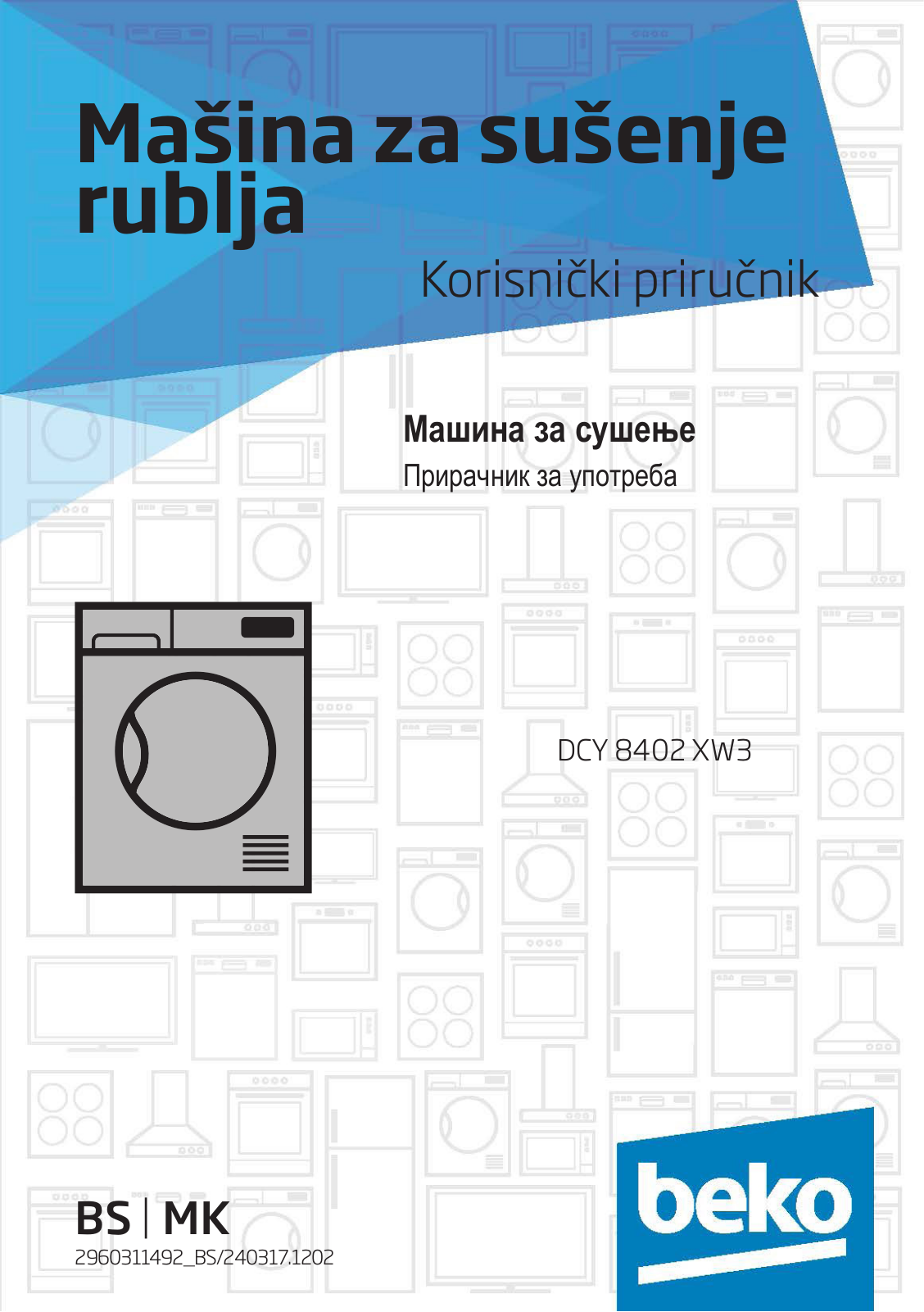 Beko DCY 8402 XW3 User manual