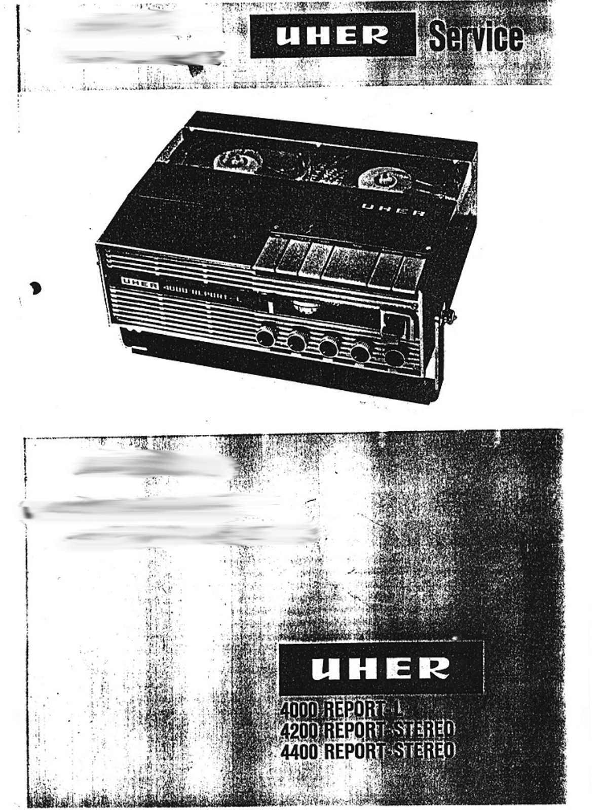 Uher 4000 Report Stereo Service manual