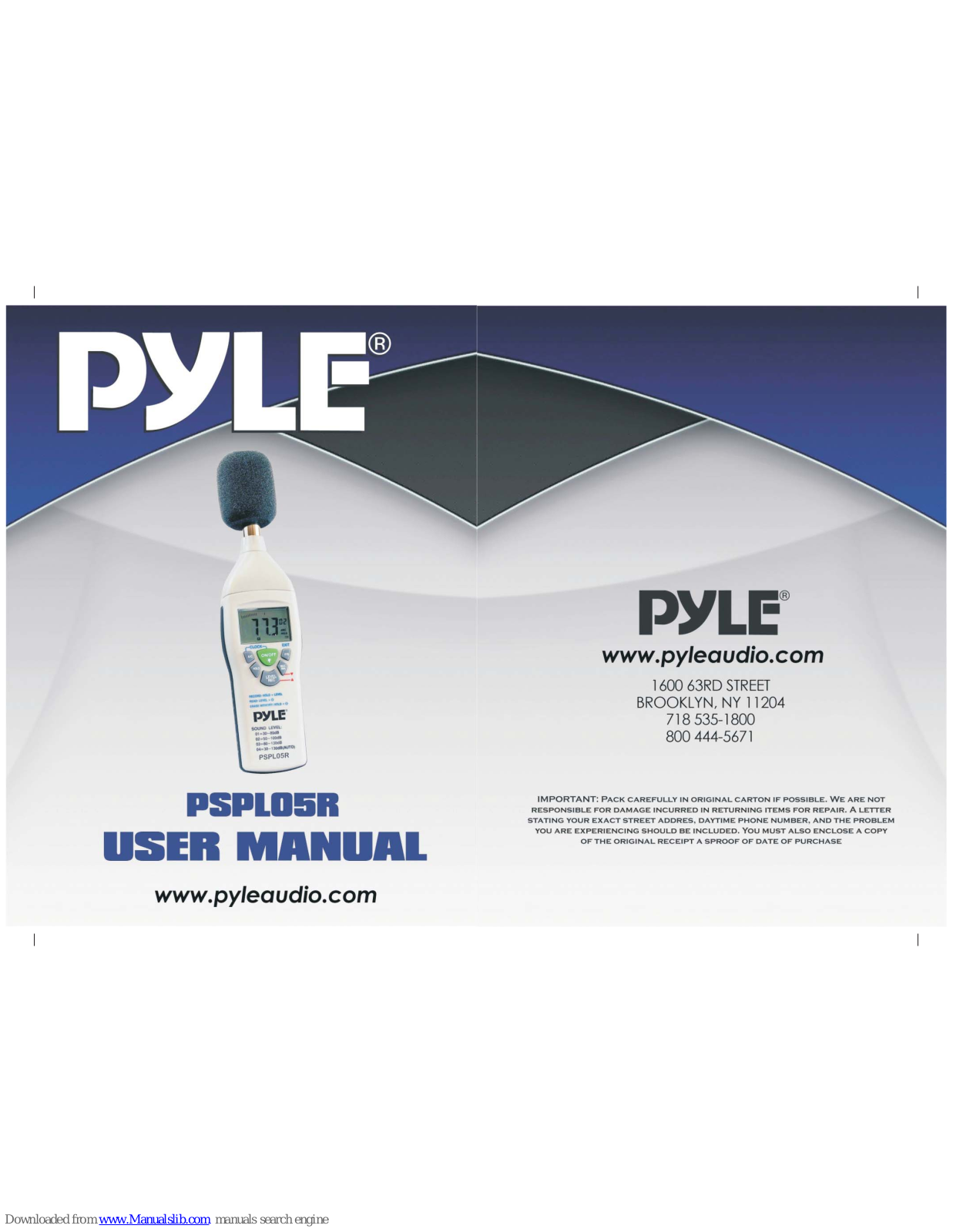 Pyle PSPL05R User Manual - ManualMachine.com
