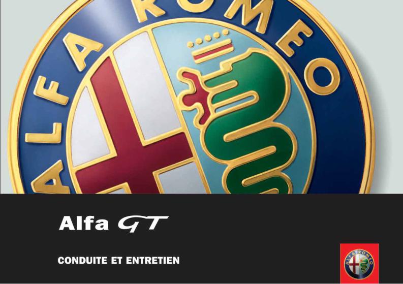 ALFA-ROMEO GT User Manual